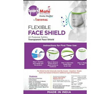 SPARK MATE FLEXIBLE FACE SHIELD BY CRYSTAL 